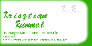 krisztian rummel business card