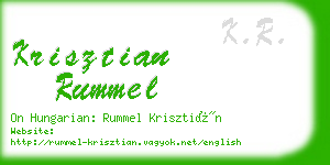 krisztian rummel business card
